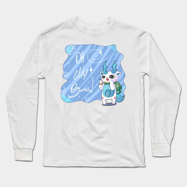 Oh My Swirls! Long Sleeve T-Shirt by Yukipyro